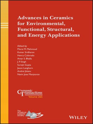 cover image of Advances in Ceramics for Environmental, Functional, Structural, and Energy Applications
